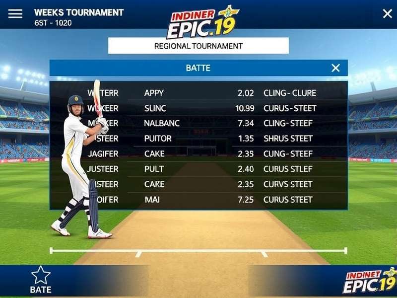Indian Cricket Epic 19 Multiplayer Mode